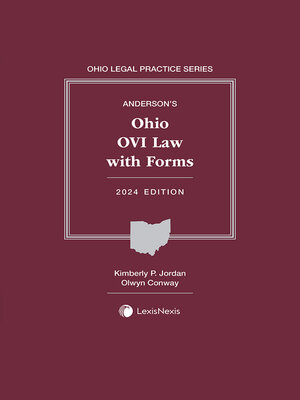 cover image of Anderson's Ohio OVI Law with Forms